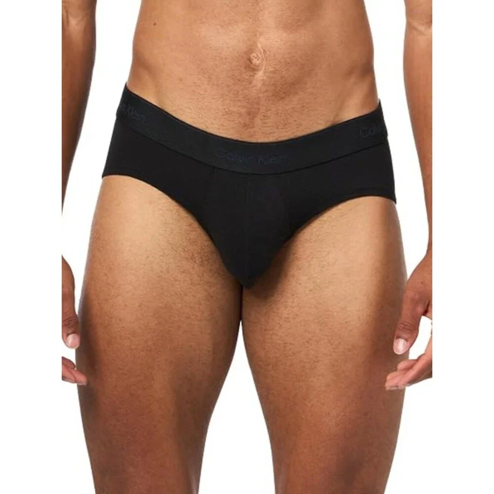 Calvin Klein Men's Icon Cotton Stretch 3-Pack Hip Brief Large